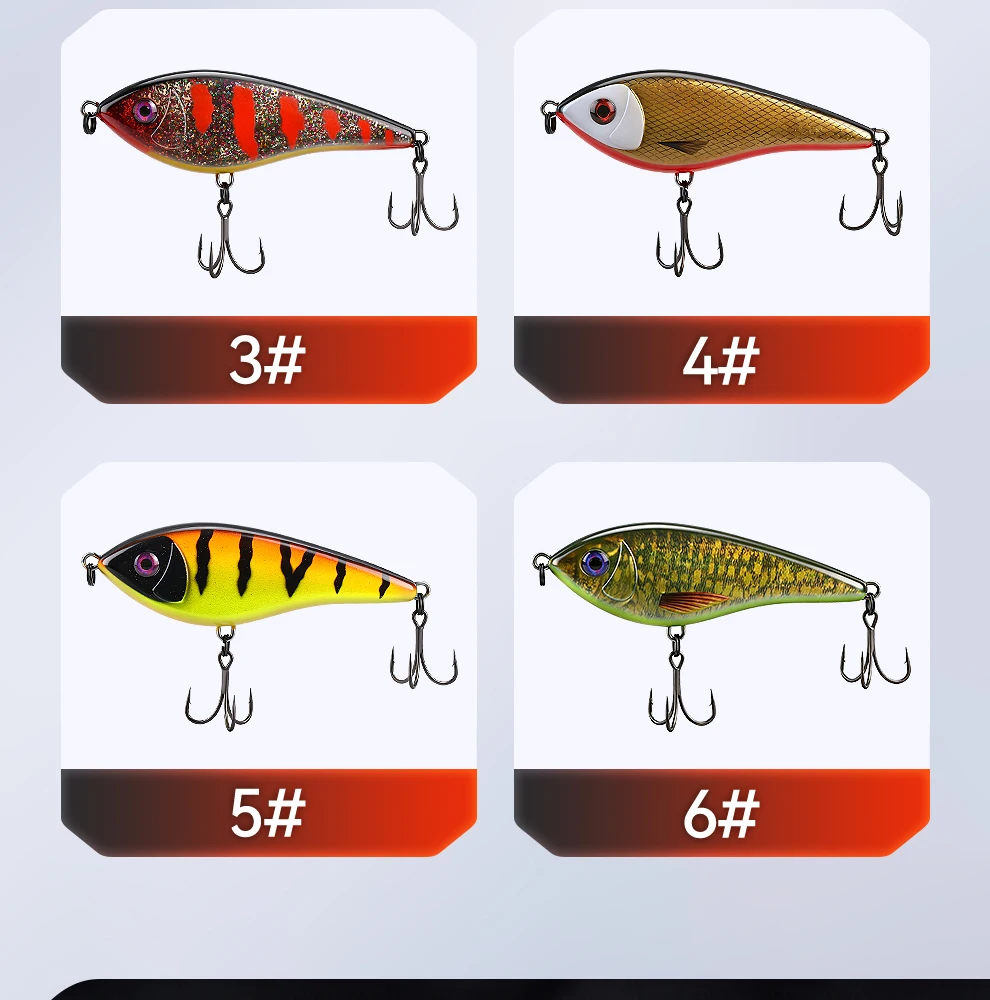 WEIHE 1pcs   Model B 10cm/35g Lure Sinking Hard Bait Fishing Lure