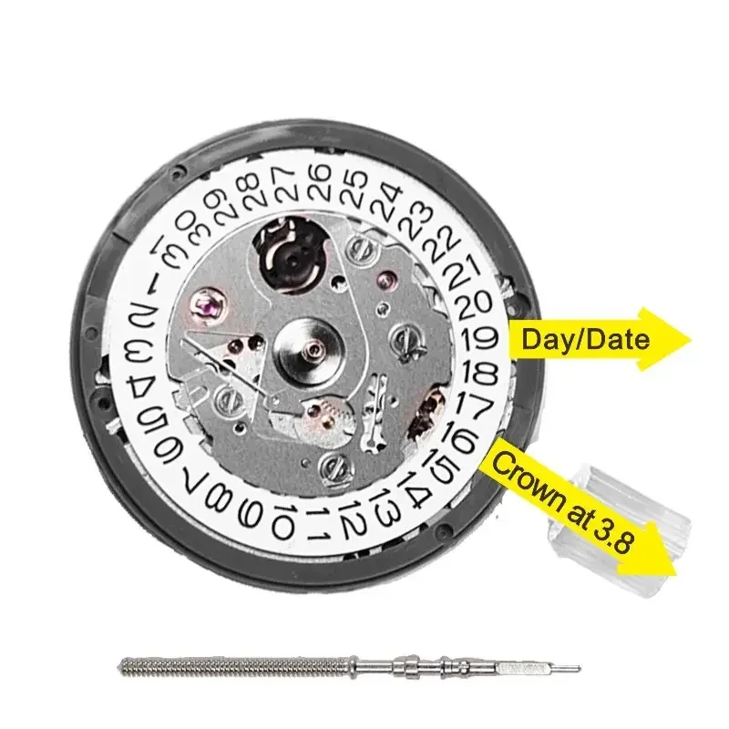 China NH35/NH35A Automatic Mechanical Movement High Accuracy 24 Jewels Mod Watch Replacement Japan Genuine NH35A Date at 3:00