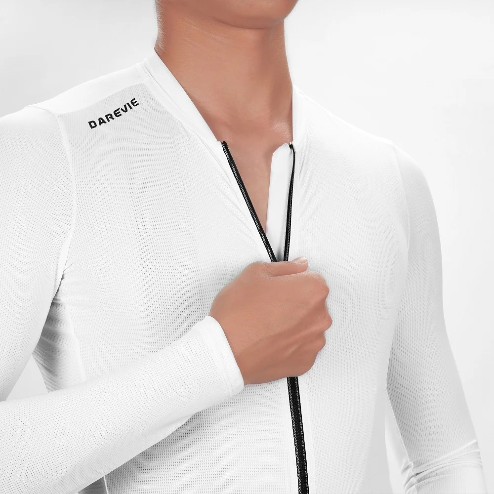 DAREVIE Cycling Jersey Man Cool Technology PRO Level Long Sleeve Man Cycling Maillot Anti UV Double Non Slip Men's Cycling Shirt