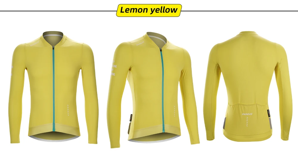 DAREVIE Cycling Jersey Man Cool Technology PRO Level Long Sleeve Man Cycling Maillot Anti UV Double Non Slip Men's Cycling Shirt