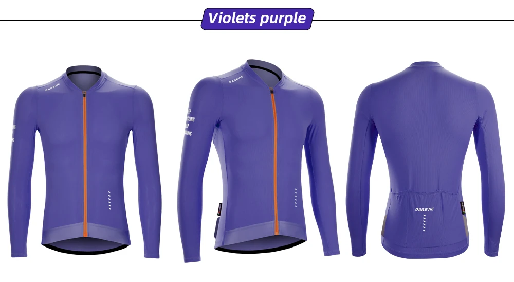 DAREVIE Cycling Jersey Man Cool Technology PRO Level Long Sleeve Man Cycling Maillot Anti UV Double Non Slip Men's Cycling Shirt