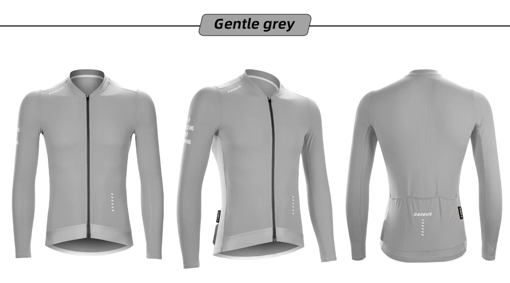 DAREVIE Cycling Jersey Man Cool Technology PRO Level Long Sleeve Man Cycling Maillot Anti UV Double Non Slip Men's Cycling Shirt