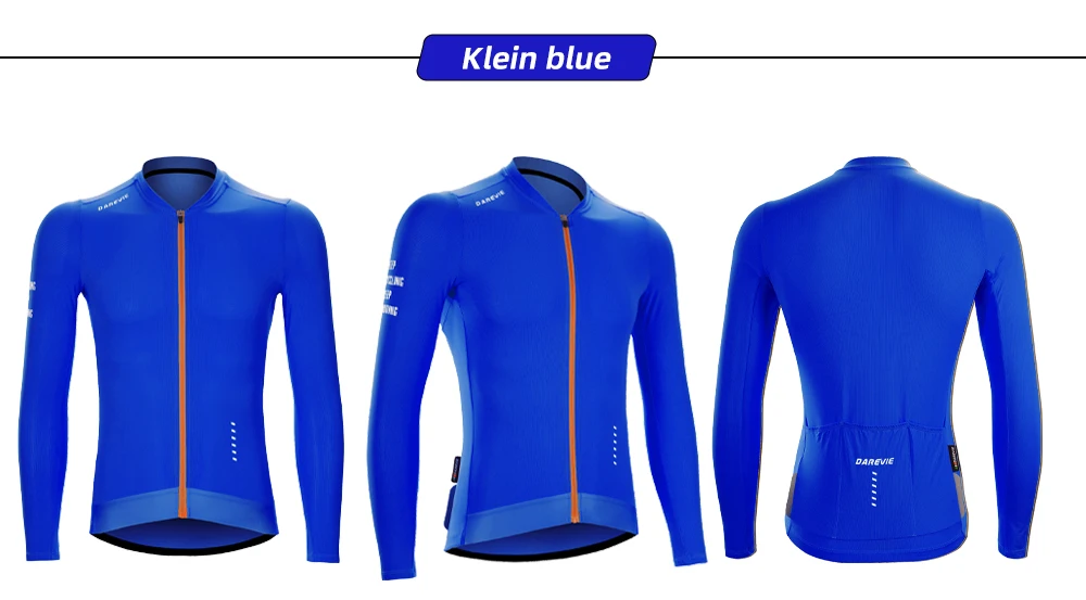 DAREVIE Cycling Jersey Man Cool Technology PRO Level Long Sleeve Man Cycling Maillot Anti UV Double Non Slip Men's Cycling Shirt