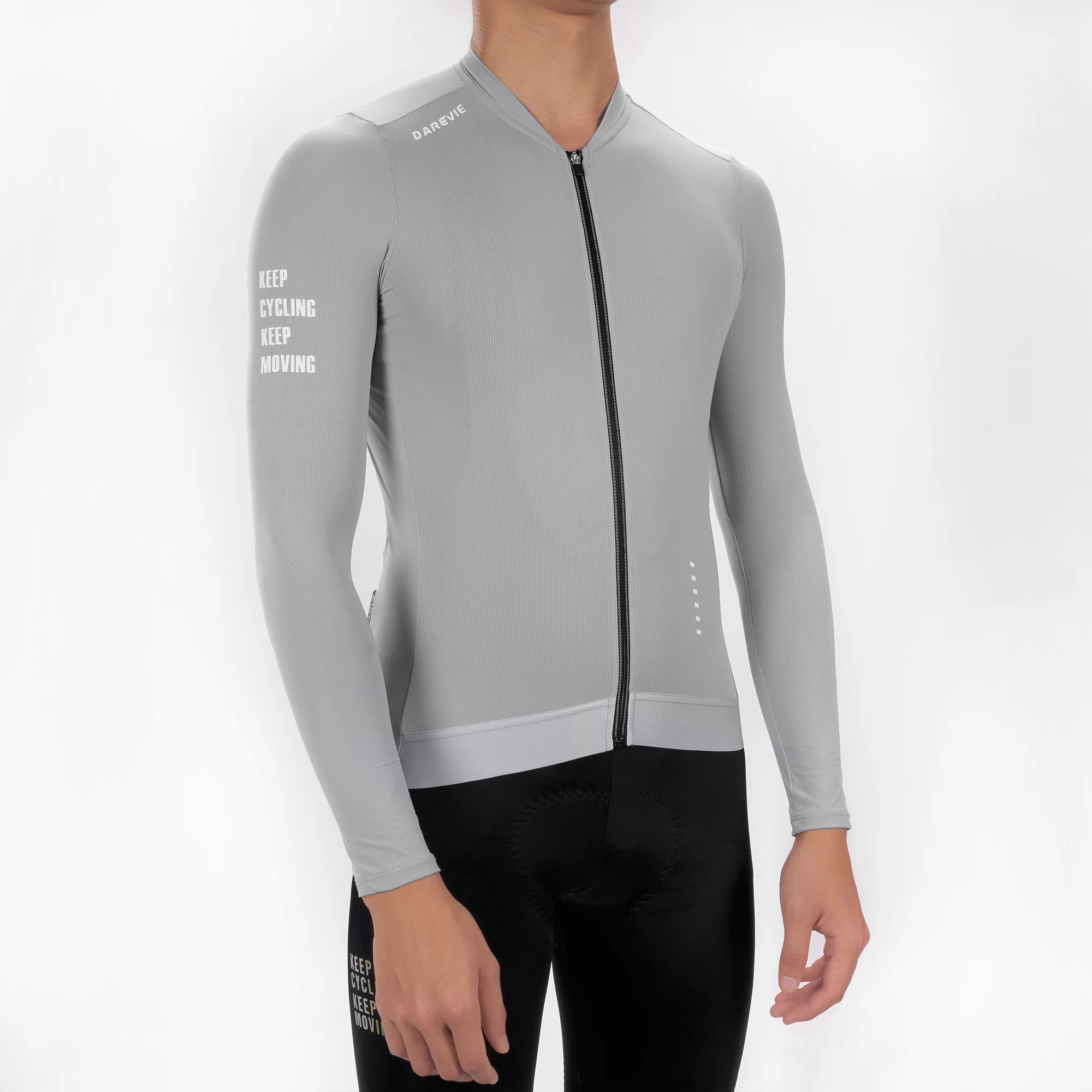 DAREVIE Cycling Jersey Man Cool Technology PRO Level Long Sleeve Man Cycling Maillot Anti UV Double Non Slip Men's Cycling Shirt
