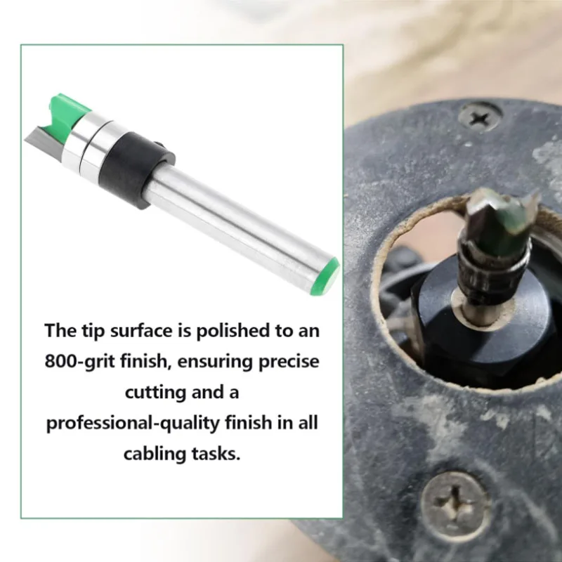 1PC/2PCS 6MM/6.35MM Shank Double-Bearing Trimming Milling Cutter Steel Blade Profile Bottom Milling Cutter For Precise Grooving