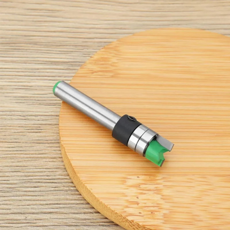 1PC/2PCS 6MM/6.35MM Shank Double-Bearing Trimming Milling Cutter Steel Blade Profile Bottom Milling Cutter For Precise Grooving