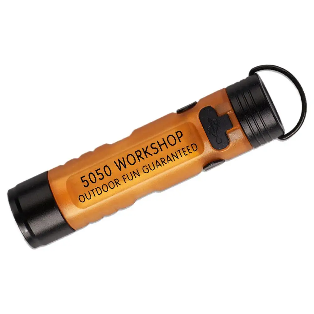 1PC Mini Flashlight Outdoor Key Clip Cap Ambient Led Long Endurance Disaster Relief Emergency 5050 Small Light Pocket