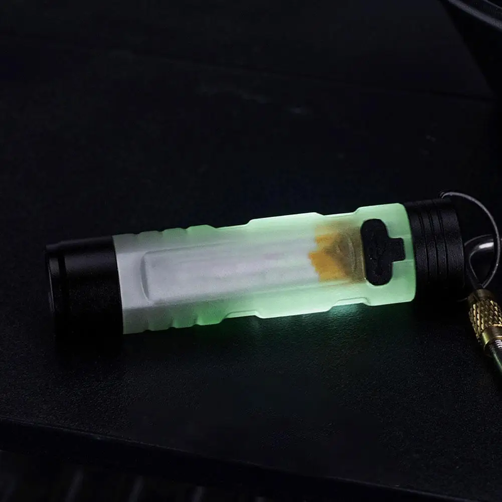 1PC Mini Flashlight Outdoor Key Clip Cap Ambient Led Long Endurance Disaster Relief Emergency 5050 Small Light Pocket