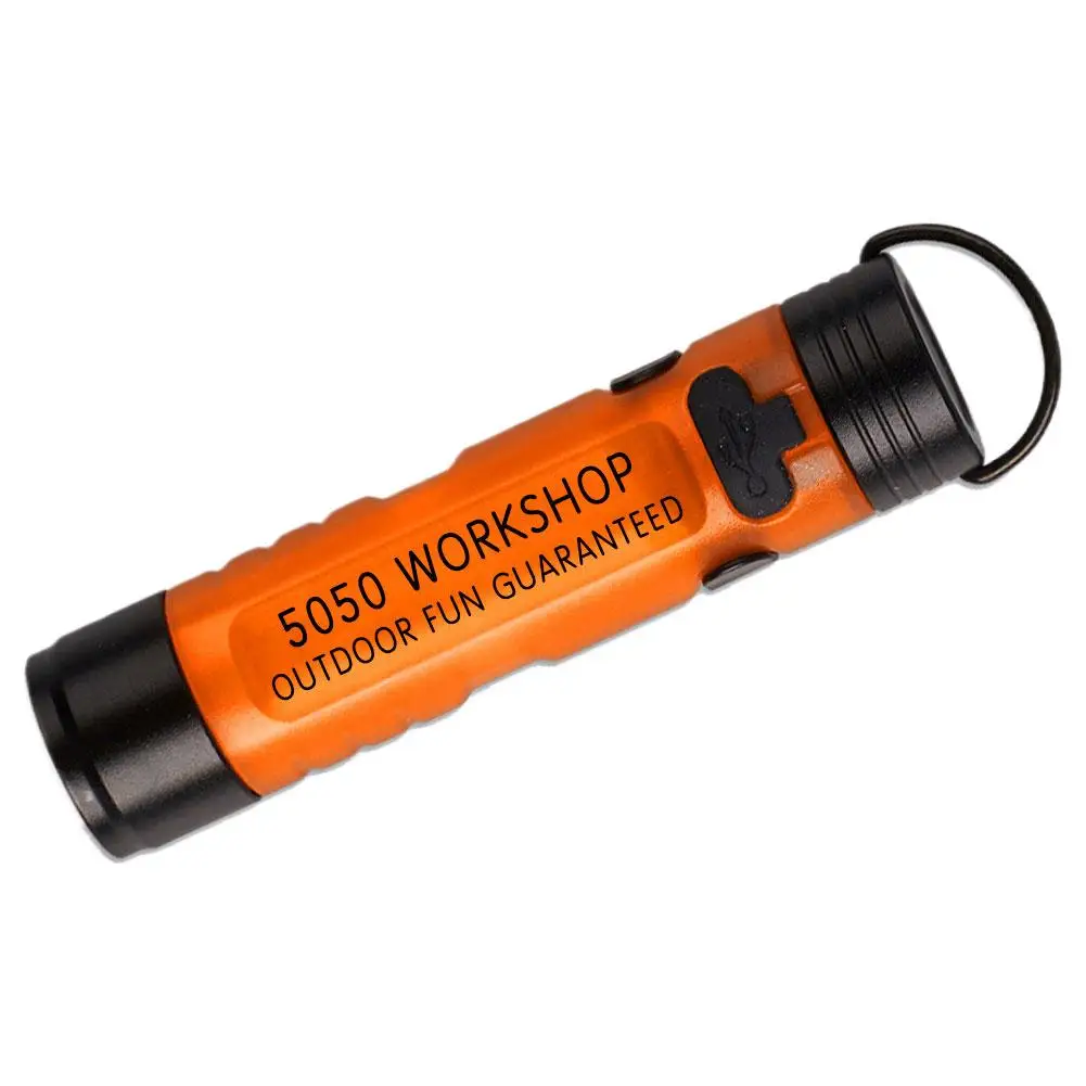 1PC Mini Flashlight Outdoor Key Clip Cap Ambient Led Long Endurance Disaster Relief Emergency 5050 Small Light Pocket