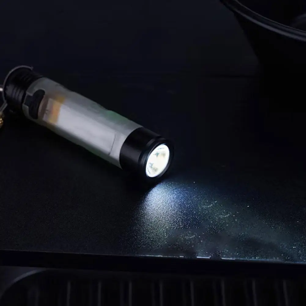 1PC Mini Flashlight Outdoor Key Clip Cap Ambient Led Long Endurance Disaster Relief Emergency 5050 Small Light Pocket