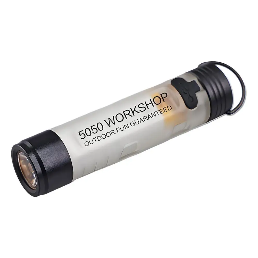 1PC Mini Flashlight Outdoor Key Clip Cap Ambient Led Long Endurance Disaster Relief Emergency 5050 Small Light Pocket