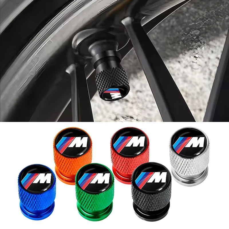 Car Wheel Tire Valve Caps Tyre Stem Covers Airdust Waterproof For BMW M E34 E36 E60 E90 E46 E39 E70 F10 F20 F30 X5 X6 X1 M3 M5