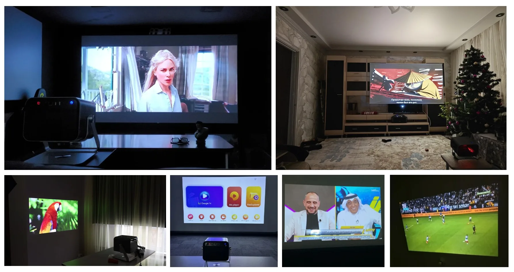 VEVSHAO V30 400ANSI DLP Projector Android 9.0 TOF Focus 3D Dual-band WiFi Bluetooth 5.0 15000mAh Battery Home Theater