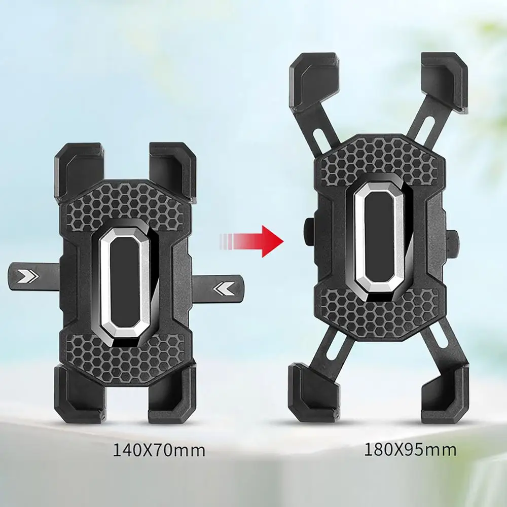 Cycling Phone Holder Handlebar Cell Phone Holder 360 Degree Rotation Safe Riding Navigation Phone Calls Vlogging Phone Holder