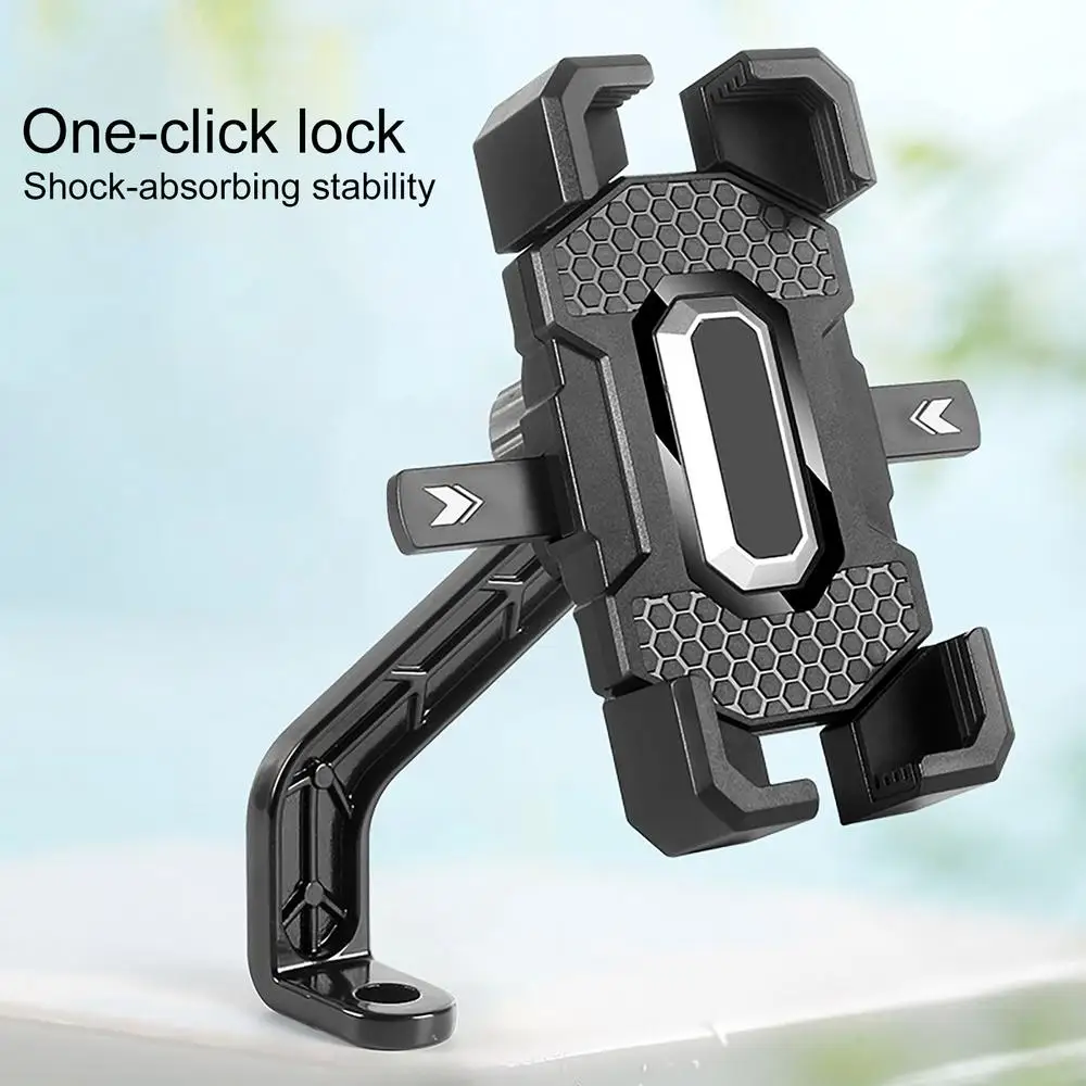 Cycling Phone Holder Handlebar Cell Phone Holder 360 Degree Rotation Safe Riding Navigation Phone Calls Vlogging Phone Holder