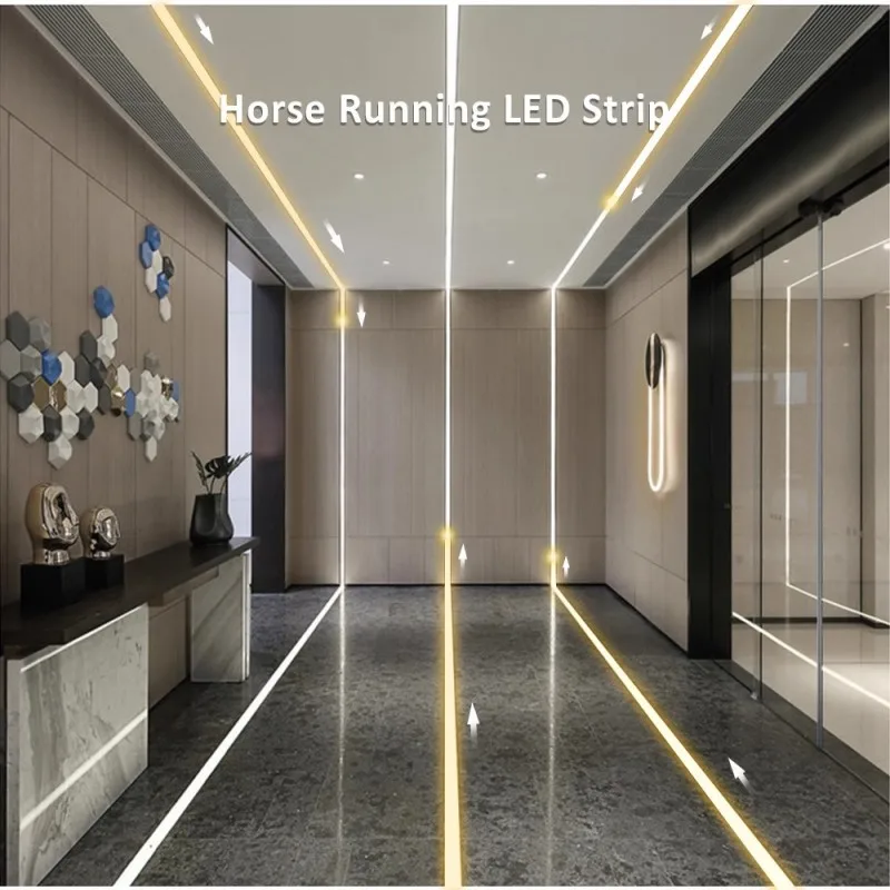 DC24V WS2811 COB Flowing LED Strip 360LEDs/m 5M Running Water Horse Race Chasing Light Pixel Linear Lamp Cold Natural Warm White