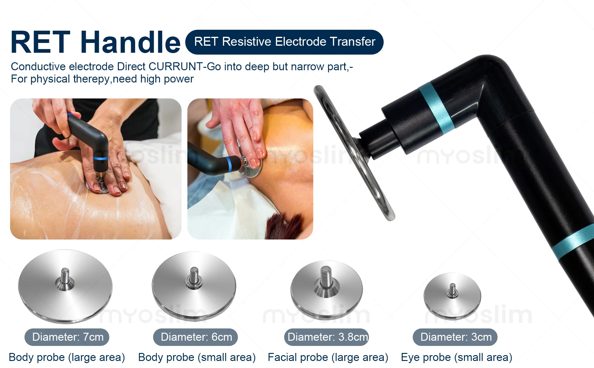 The Most Popular 448KHZ Tecar Therapy Machine Slimming Pain Relief SPA Beauty Skin Rejuvenation Diathermy Equipment