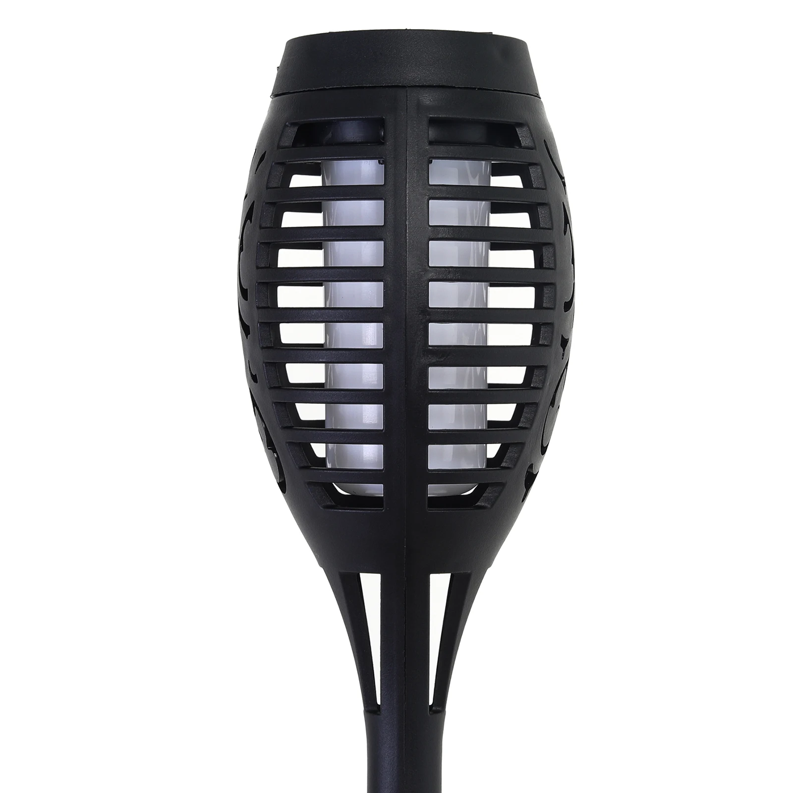Green Solar Flame Light Outdoor with Flickering Flame Waterproof Lawn Ground Inserted Landscape for Garden Decorations Yard Pati