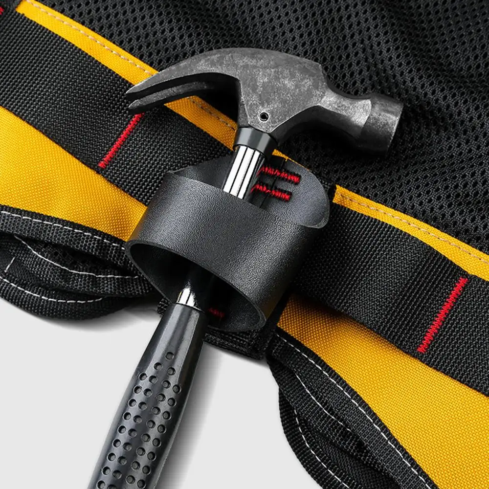 Workwear Allround Work Tool Vest Reflective Safety Vest with Multi-pockets and Zipper Heavy Duty Tool Vest for Electricians