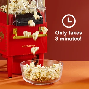 Popcorn Maker 1200W, Home Hot Air Popcorn Machine, Best Theater Popcorn Popper for Movie Night,Parties