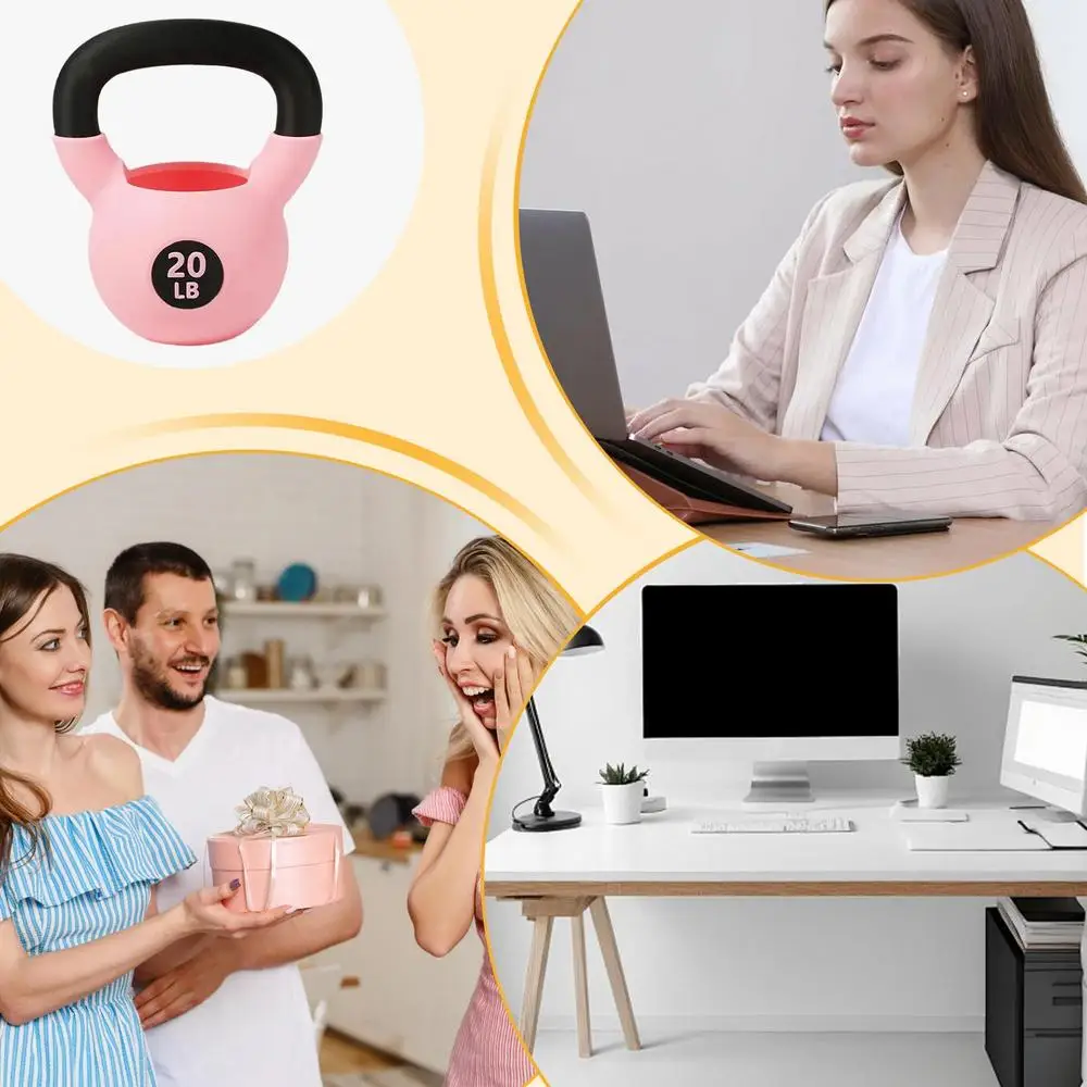 Kettlebell Pencil Holder Pen Holder Cups For Desktop Organizer Fun Desk Accessories For Women Men Adults Fitness Enthusiasts