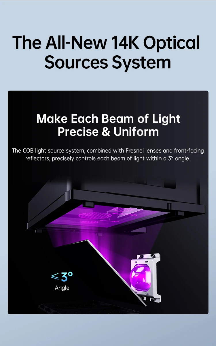 ANYCUBIC Photon Mono M7 14K Speed Up to 150mm/h Printing Mono MSLA 3D Printer 10'' LCD Resin 3D Printer Size 223*126*230m