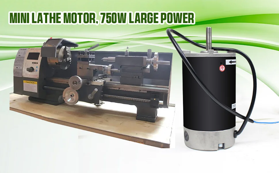 DC 550W 750W Brushed Mini Lathe Motor For CJ 0618 CD 210V WM210V Lathe Machine Part Accessories Tool