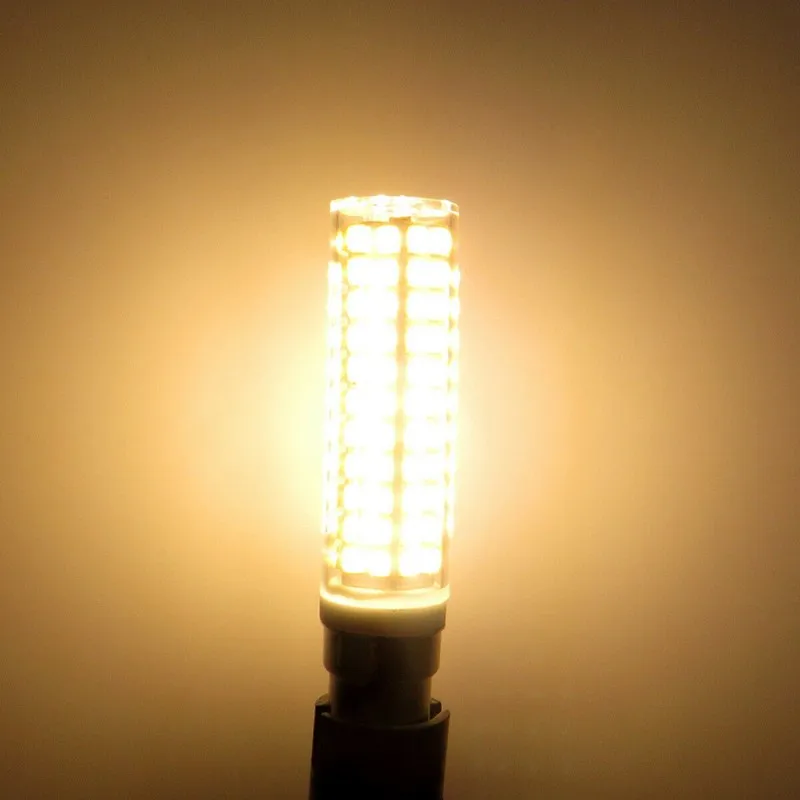 1/5 PCS Dimmable Ceramic LED Bulb Light 220v 110v 15w High Brightness G9 E11 E12 E14 BA15D LED Corn Bulb Lamp 136pcs 2835