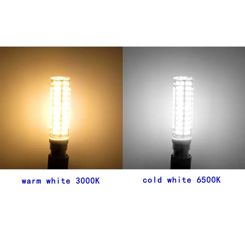1/5 PCS Dimmable Ceramic LED Bulb Light 220v 110v 15w High Brightness G9 E11 E12 E14 BA15D LED Corn Bulb Lamp 136pcs 2835