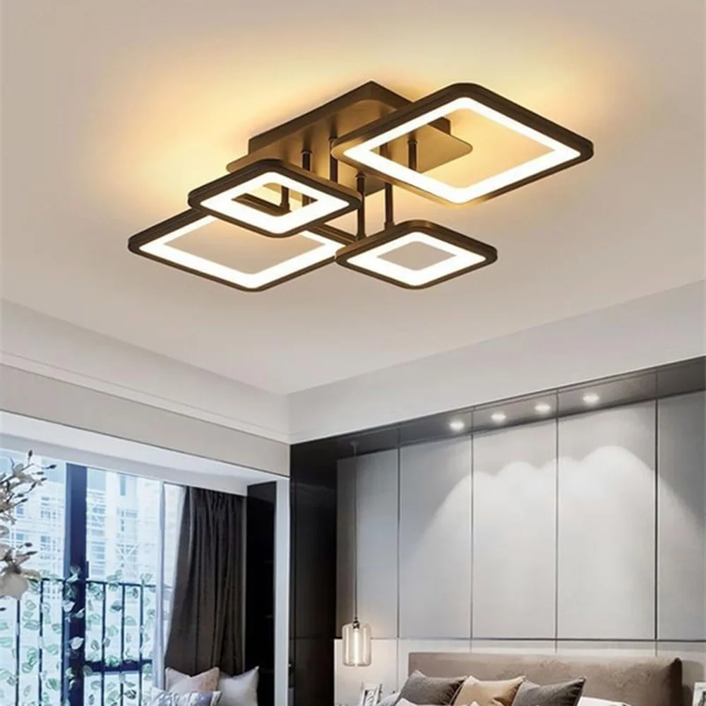 Modern LED Ceiling Light,54W Dimmable Ceiling Light with Remote Control Ceiling Lamp for Living Room