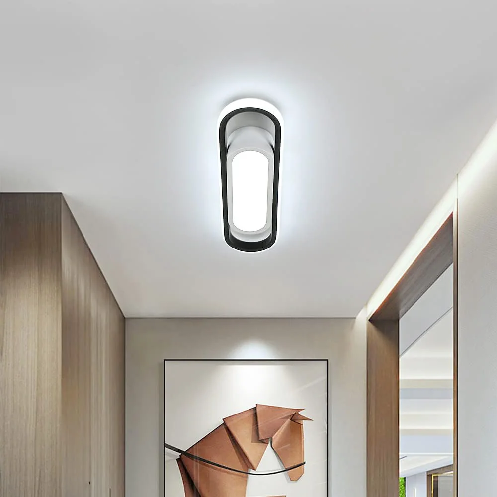 LED Ceiling Light Rectangular 24W,LED Ceiling Lamp White Light, Acrylic Ceiling Light for Bedroom, Kitchen, Hallway Balcony