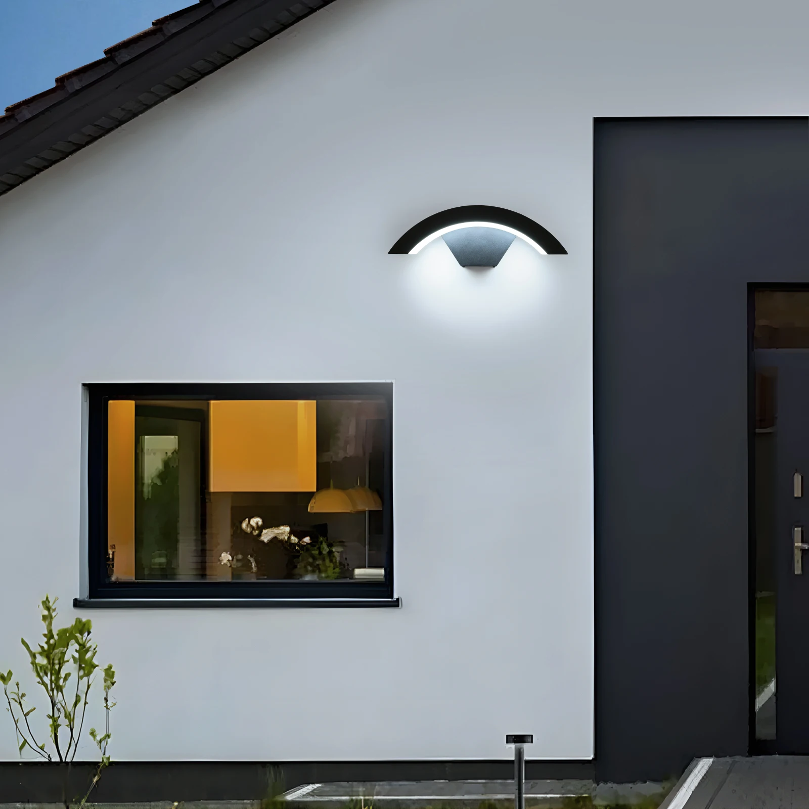 24W LED Modern Outdoor Wall Sconces,Warm White 3000K LED Wall Lamp, Outdoor Wall Light for Terrace Gardens Pathway