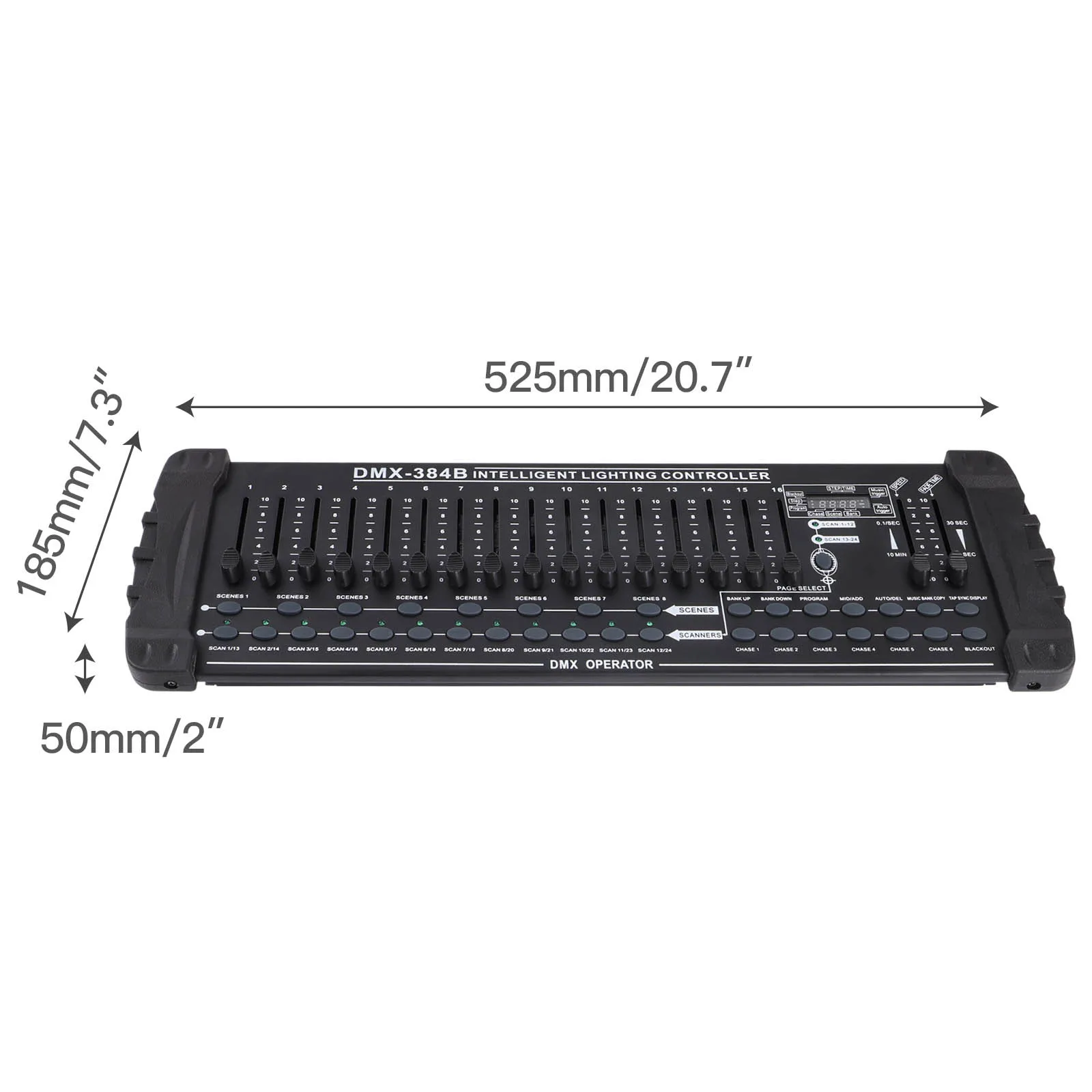 Datewink DMX 512 Controller 384 Channel DMX and MIDI Console Operator Stage Lights Controller For Live Concert KTV DJ Disco Club