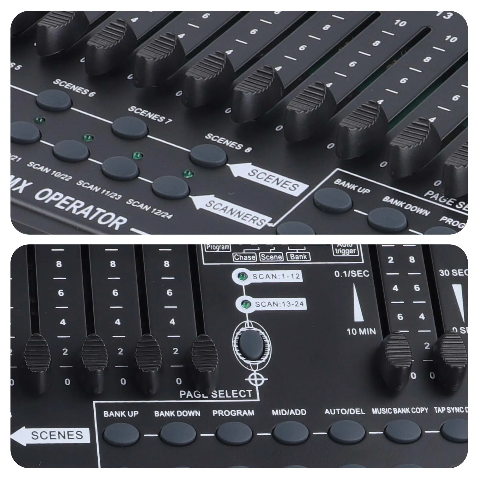 Datewink DMX 512 Controller 384 Channel DMX and MIDI Console Operator Stage Lights Controller For Live Concert KTV DJ Disco Club