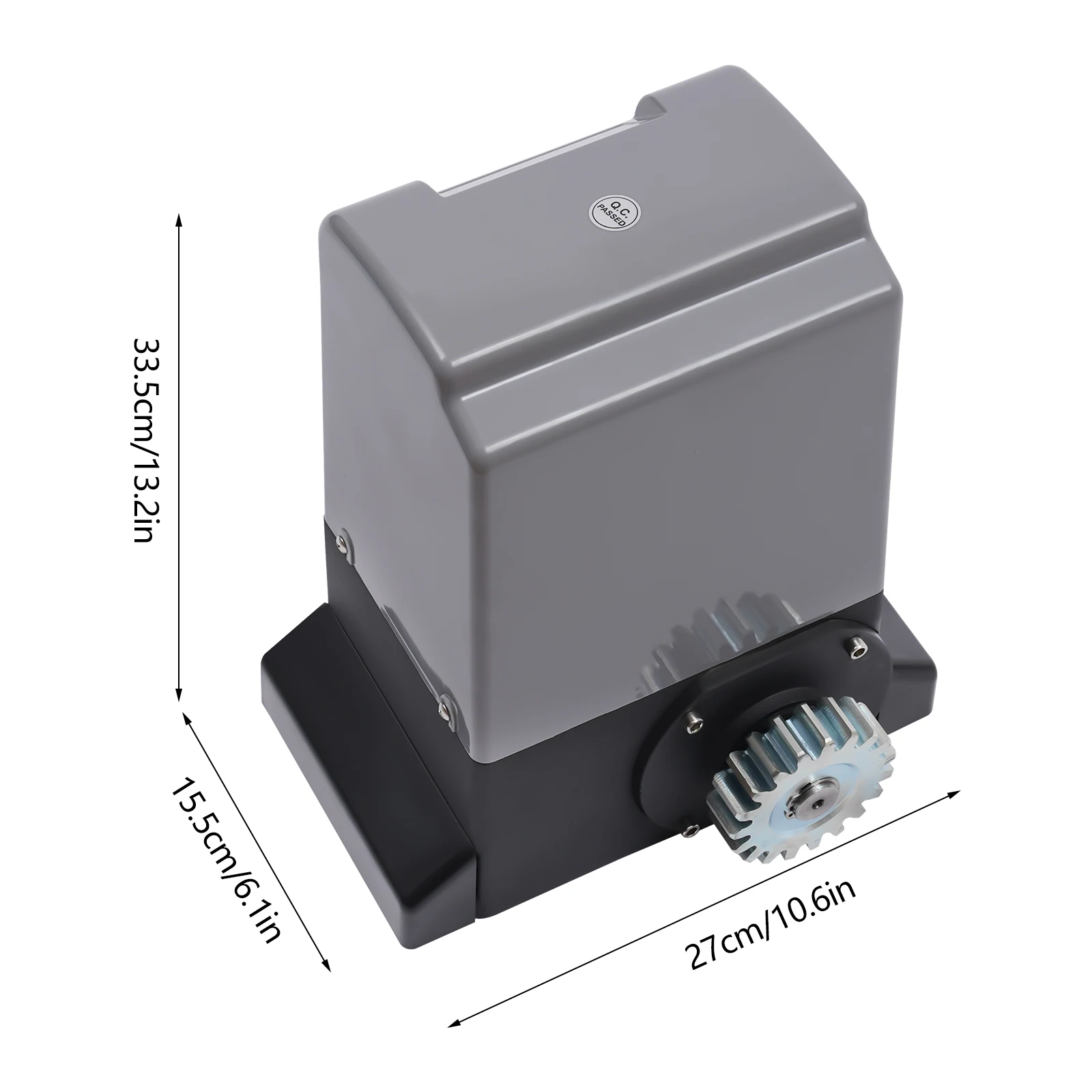 Automatic Door Opener Motor Driveway Security Kit Electric Sliding Gate Opener Sliding Gate Drive 220v Outdoor Waterproof (370W)