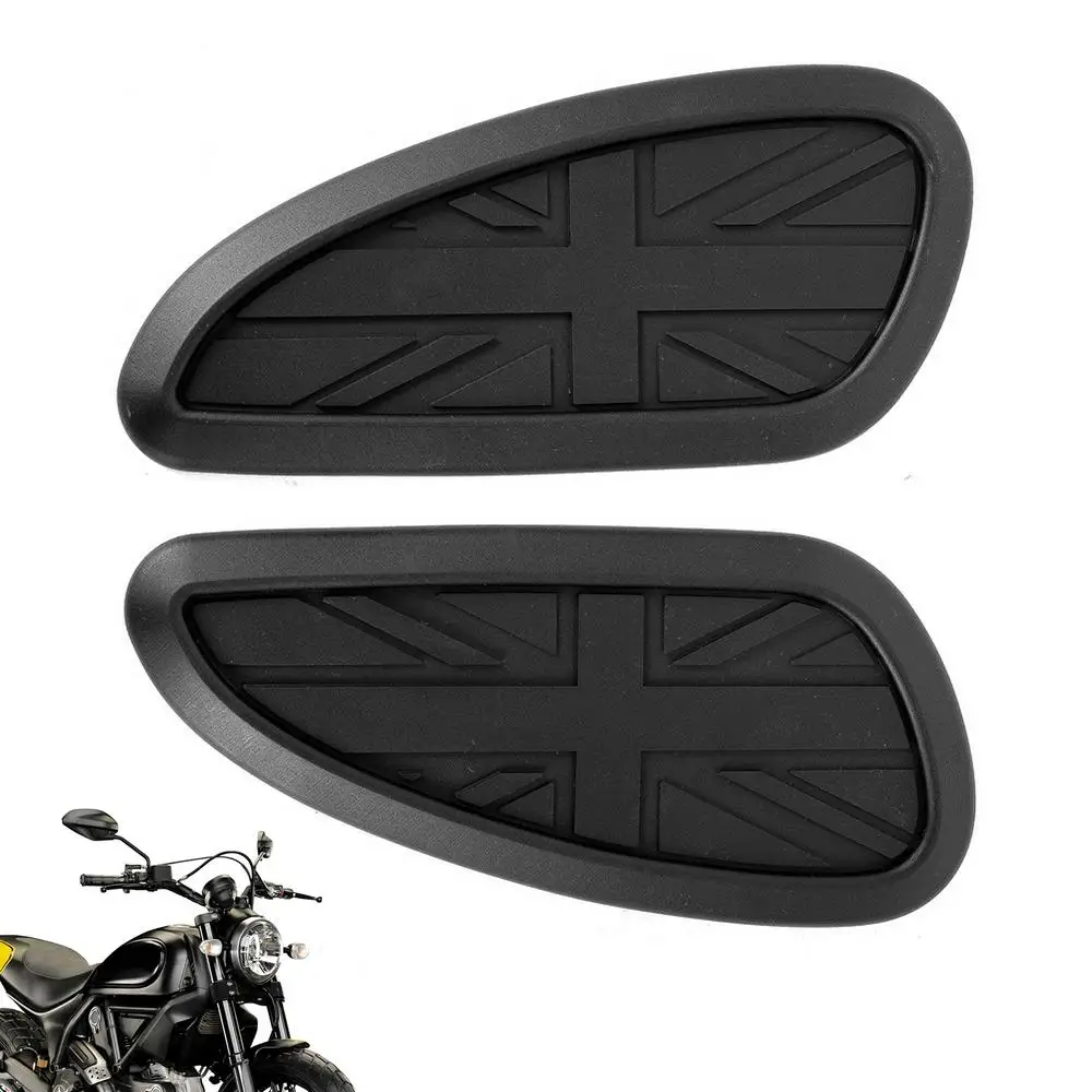 Motorcycle Tank Knee Pads Motorcycle Tank Sticker Protector Sticker Anti-Slip Knee Grip Protector Vintage Panels Pads For Tank