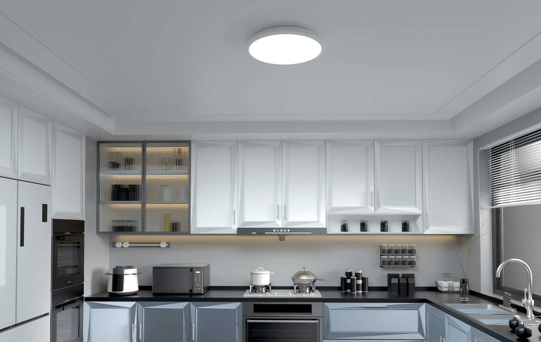 LED Ceiling Lights AC220V 24W Round Flush Ceiling Light 3000K/6500K Waterproof IP54 for Bathroom Kitchen Corridor Bedroom Office