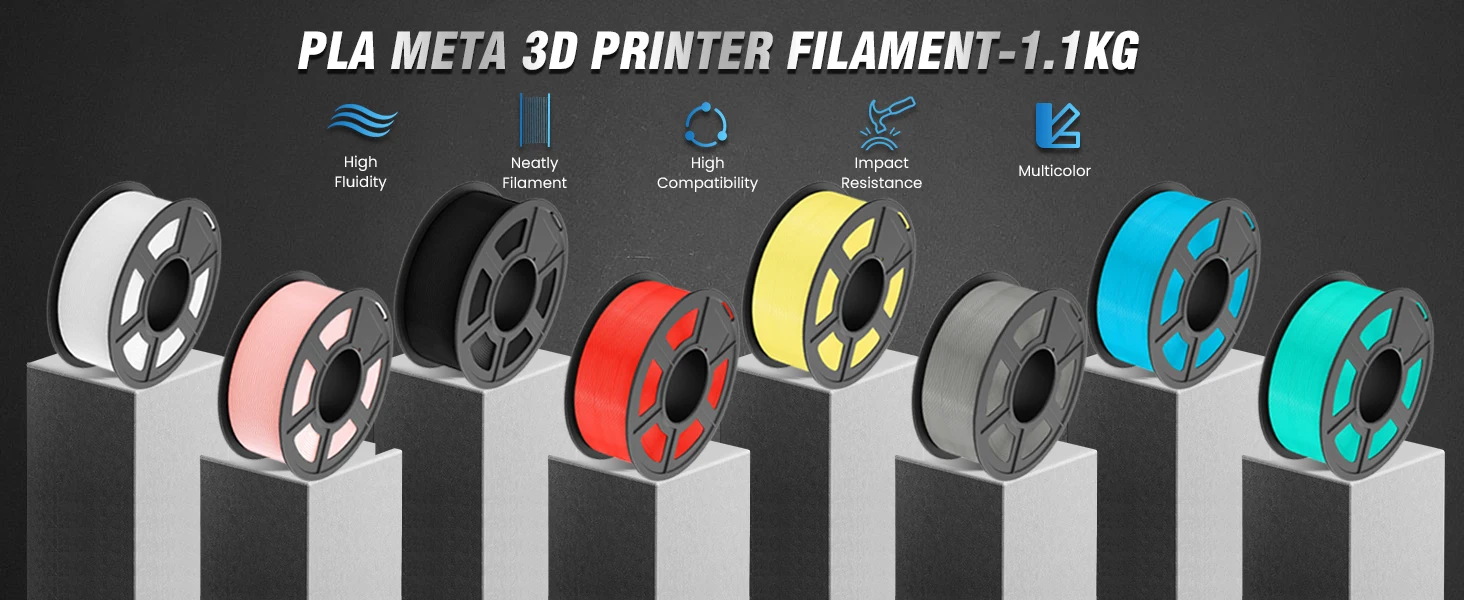 JAYO 3D PLA / SILK / PLA META / PETG / PLAMatte / ABS / High Speed PLA/ PLA PLUS 3D Filament 1.75mm Printer Filament 1.1KG/Roll