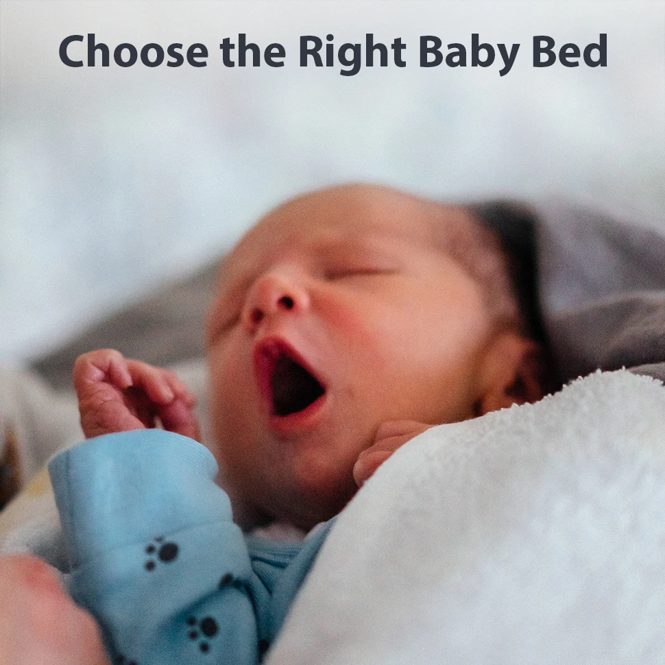 Baby Grab-and-go Travel Cot  with Mattress & Silent Wheels,  Rocking Crib Convertible, XYT-001