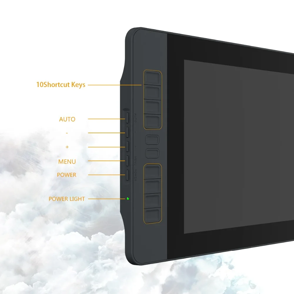 GAOMON Pen Display PD1561 15.6 Inches IPS HD Graphics Drawing Tablet Monitor 72% NTSC support Tilt Function with 10 Shortcut Key