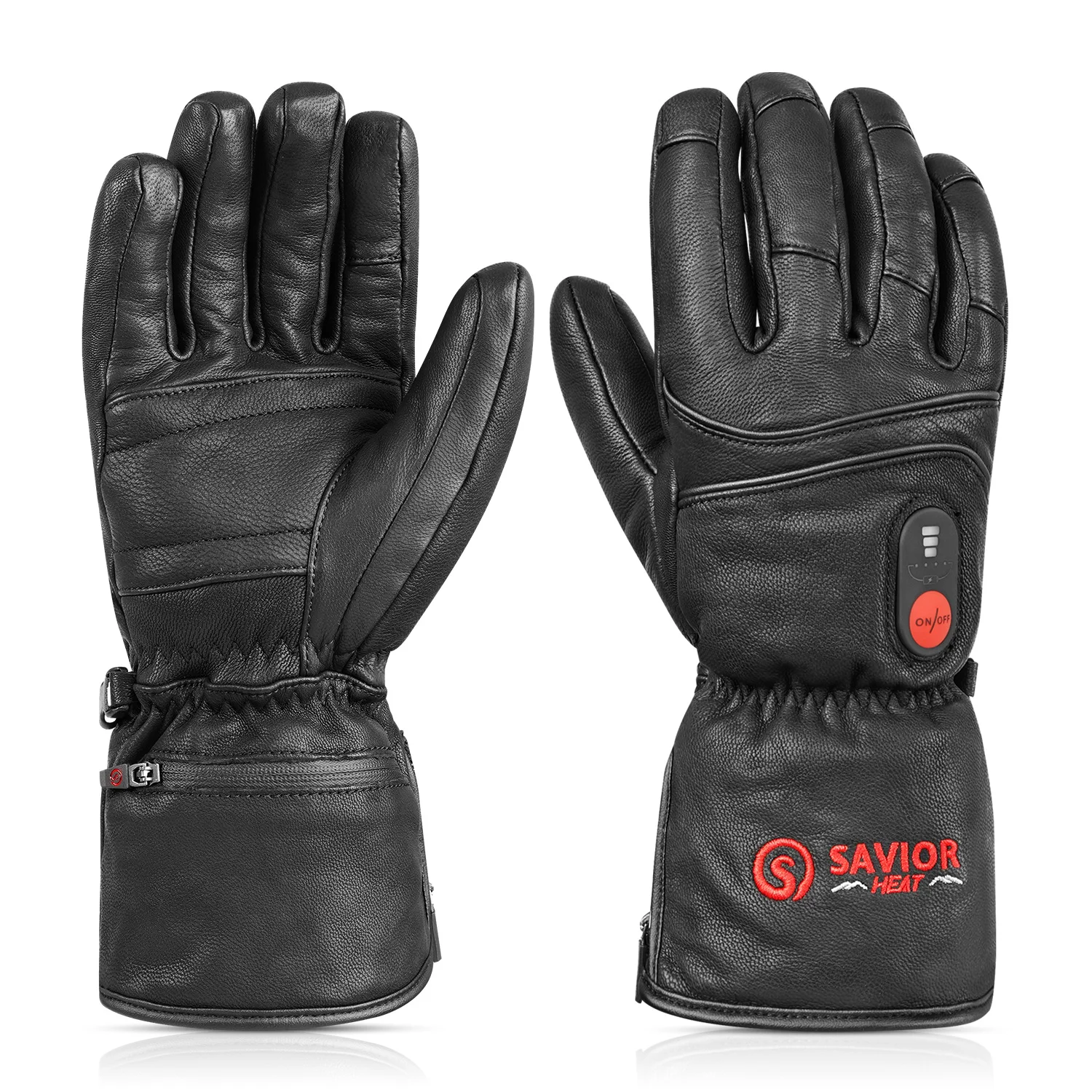 Motorcycle Winter Warm Heated Gloves Heated Gloves Skiing Warm Touch Screen Waterproof Heated Rechargeable Gloves