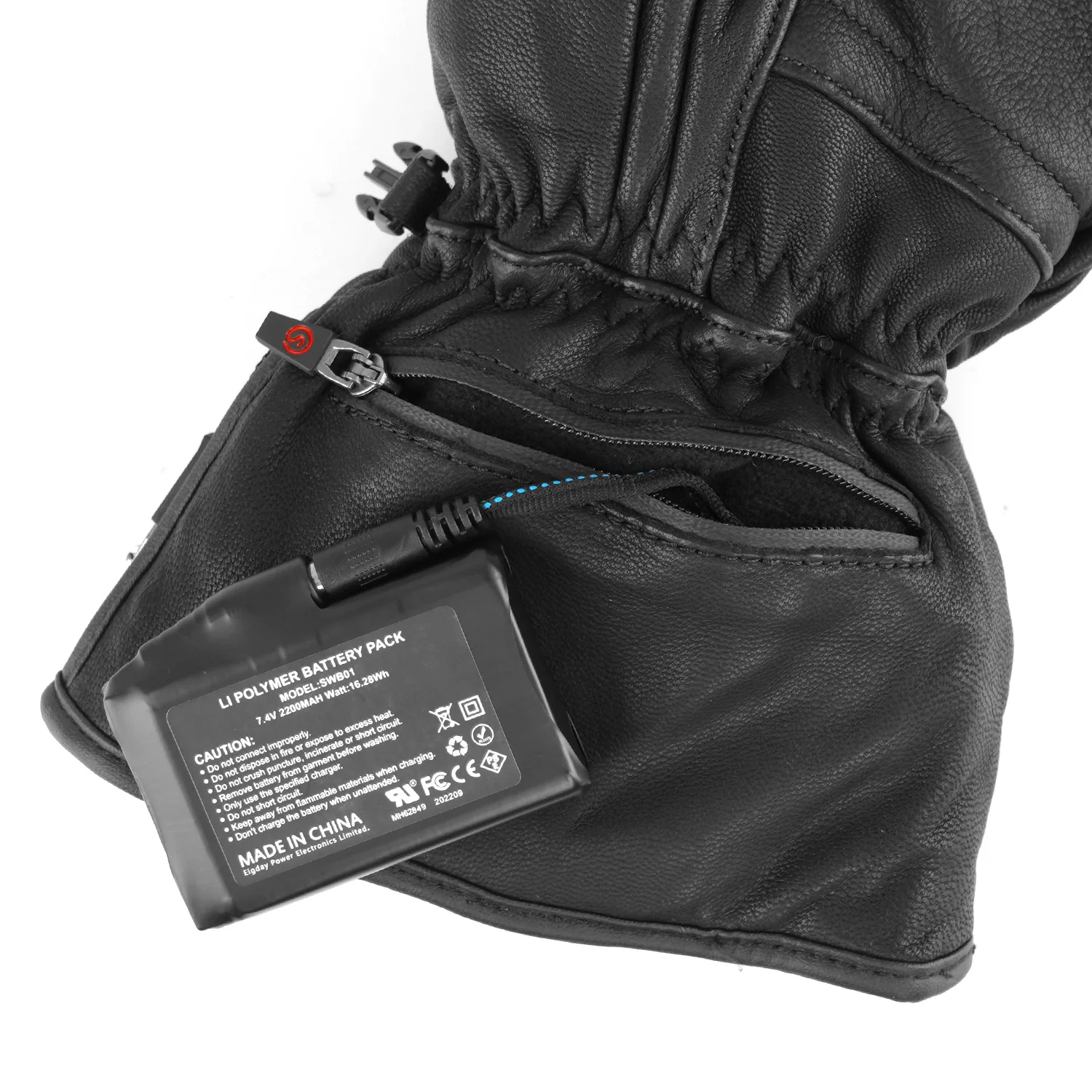Motorcycle Winter Warm Heated Gloves Heated Gloves Skiing Warm Touch Screen Waterproof Heated Rechargeable Gloves