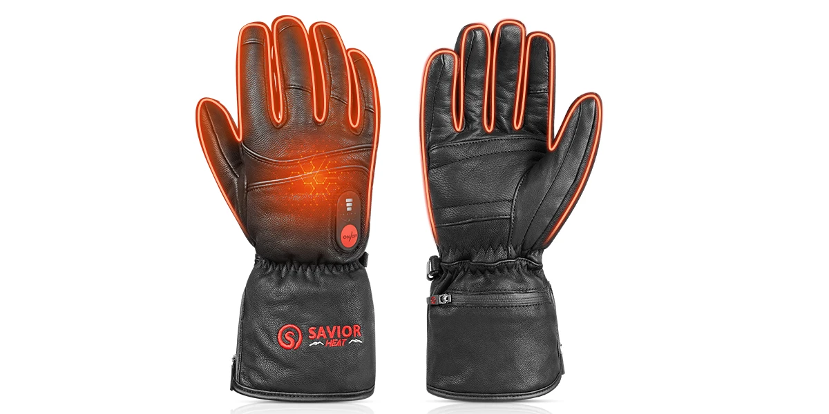 Motorcycle Winter Warm Heated Gloves Heated Gloves Skiing Warm Touch Screen Waterproof Heated Rechargeable Gloves