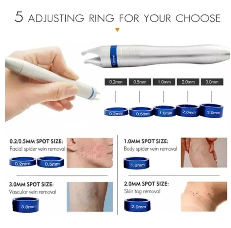 BEST 5 in 1 980nm Diode Laser Vascular Removal Machine Remove Spider Veins 980 Diode Laser Blood Vessels Removal Nail Fungus
