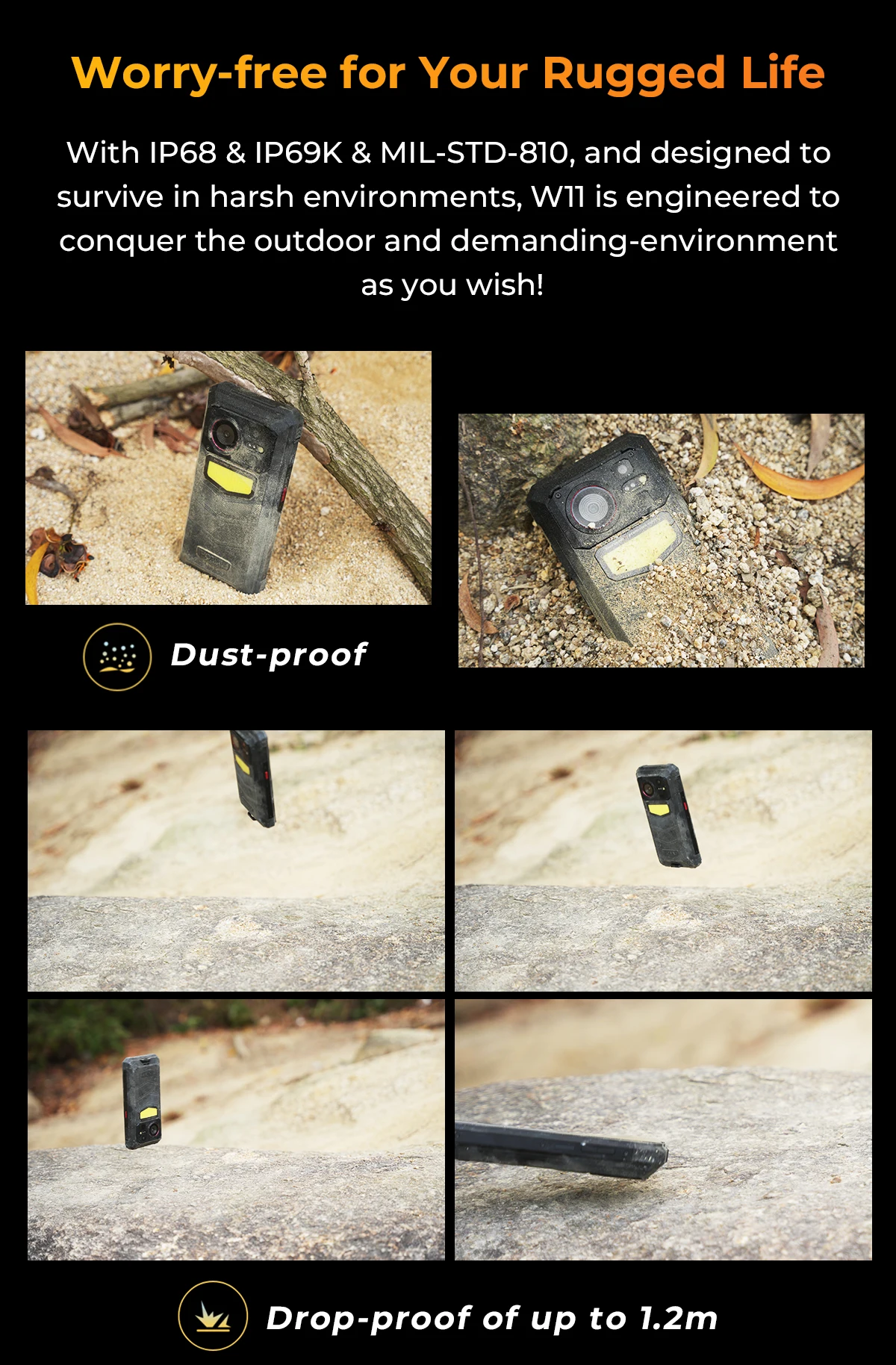 [Ship From Germany] HOTWAV W11 Rugged Phone 20800mAh 280LM Flashlight 6.6'' FHD+ Smartphone 33W 24MP Night Vision Mobile Phone