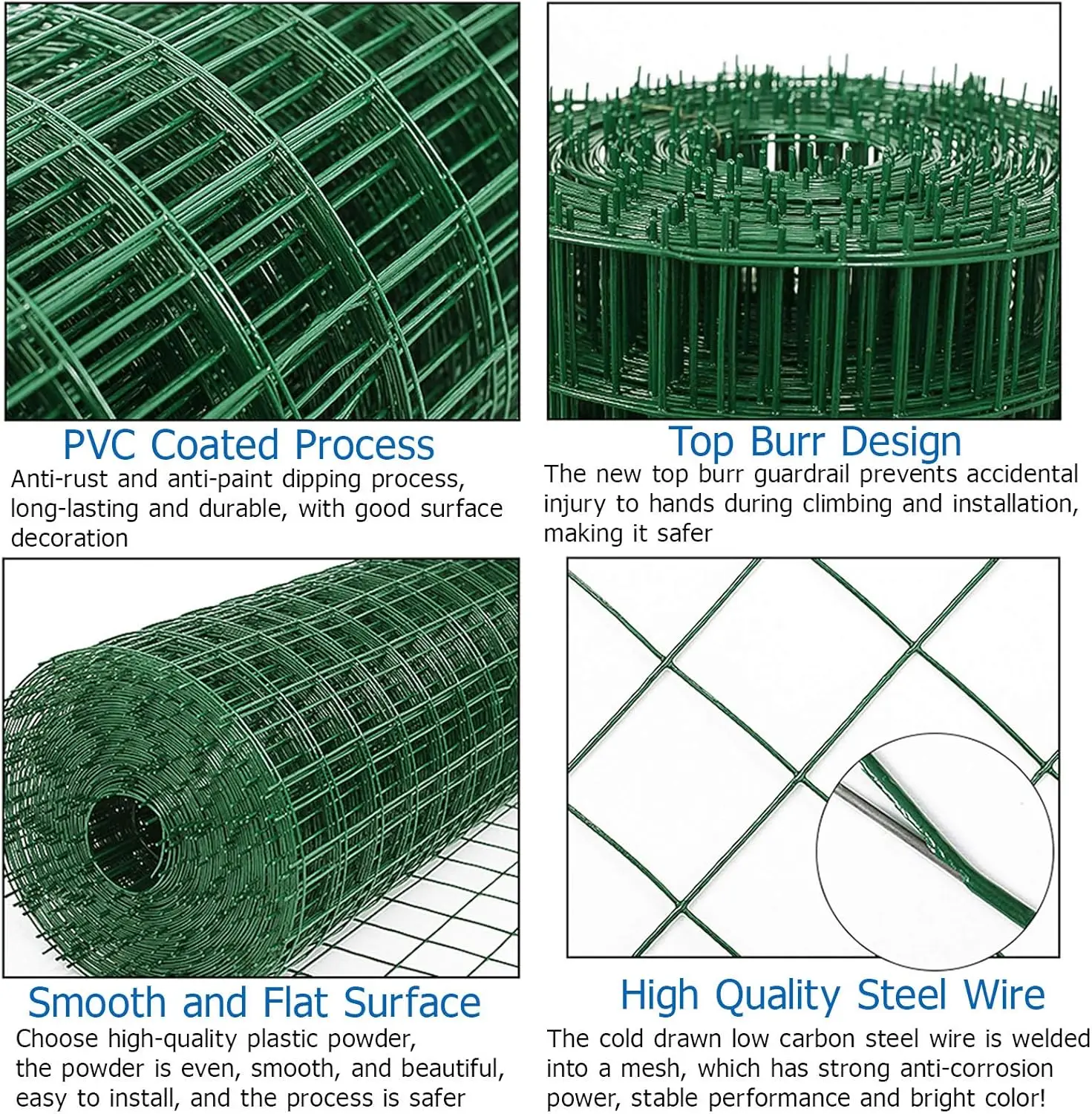 DayPlus Galvanized Welded Wire Mesh Gauze Welded Wire Mesh No Rust Mesh Hot-dipped for Chickens, Rabbits, Dogs, Building tools