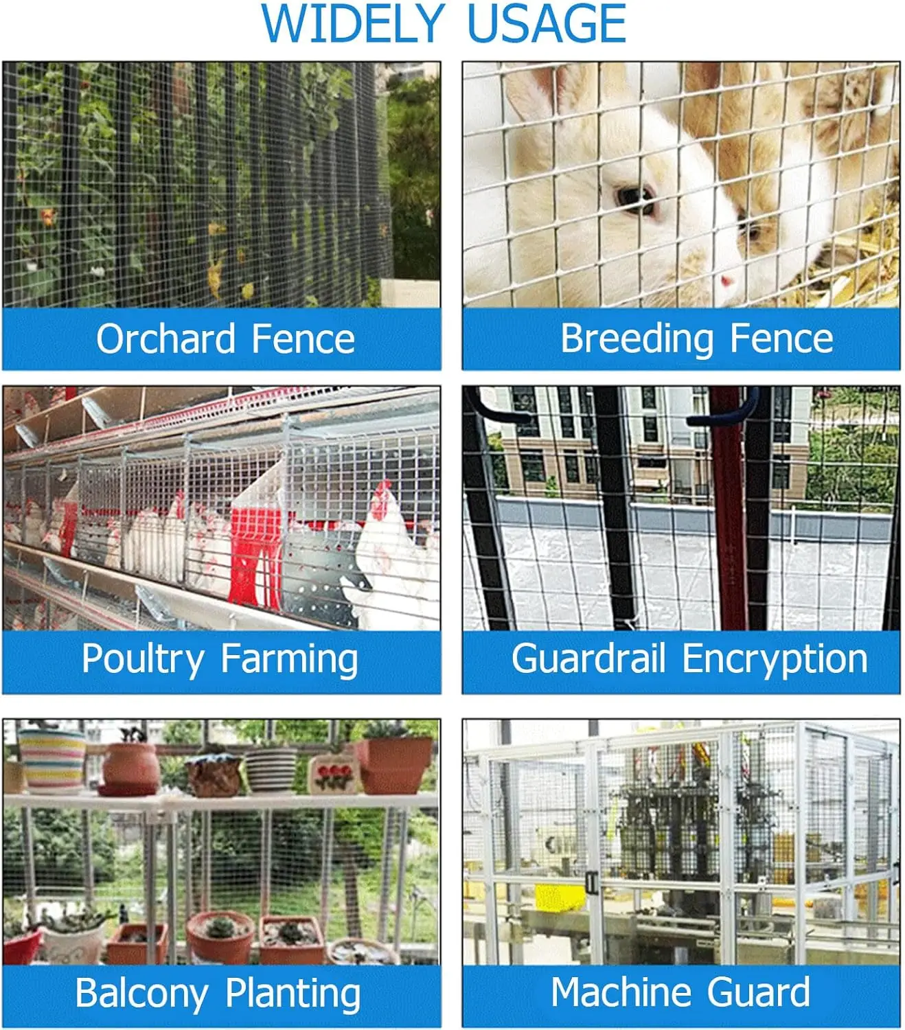 DayPlus Galvanized Welded Wire Mesh Gauze Welded Wire Mesh No Rust Mesh Hot-dipped for Chickens, Rabbits, Dogs, Building tools