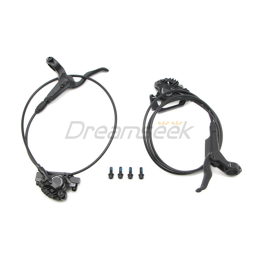 Hydraulic Disc Brake Set Bicycle 800/1550mm MTB Mountain Road Bike Oil Brakes Front Rear for XT M8000 Lever Caliper Cycling Kit