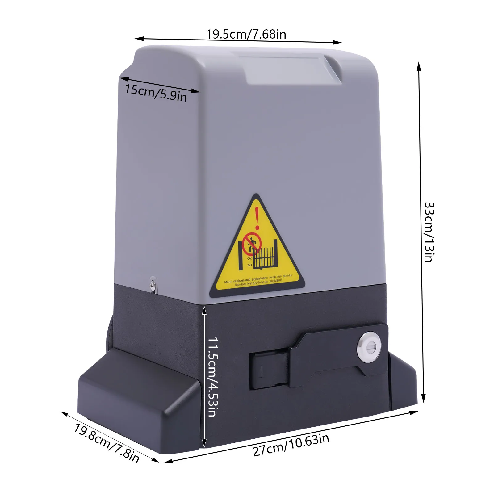 3527lbs Automatic Sliding Gate Opener with 2 Remote Controls Electric Garage Door Opener for Schools Communities