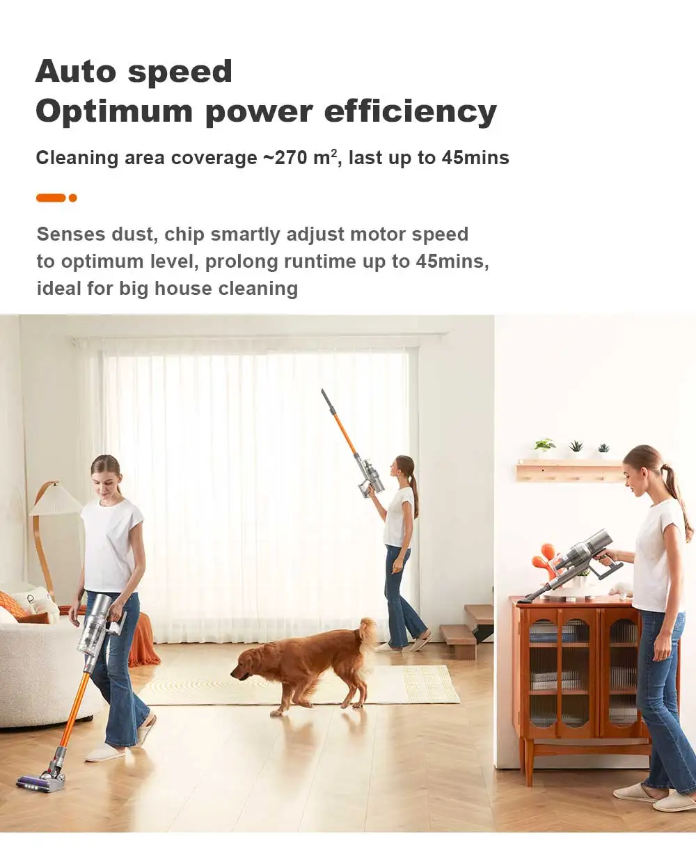 Cordless Handheld Stick Vacuum Cleaner Liectroux I10, Smart Dust Sensing,27KPa, 250W BLDC,Suit for Carpet, Floor, Car & Pet Hair